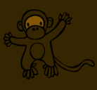 Dibujo Mono pintado por mimono