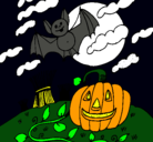 Dibujo Paisaje de Halloween pintado por NIHAD