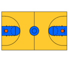 Dibujo Cancha pintado por an