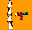 Dibujo Madagascar 2 Pingüinos pintado por pingui