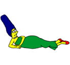Dibujo Marge pintado por espectacular