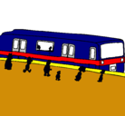 Dibujo Pasajeros esperando al tren pintado por ignaciotoro
