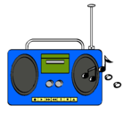 Dibujo Radio cassette 2 pintado por magdalenanuezperales