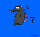 Dibujo Rata pintado por sergio