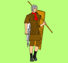 Dibujo Soldado romano pintado por emanuel