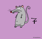 Dibujo Rata pintado por SNOOPY