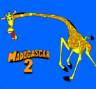 Dibujo Madagascar 2 Melman 2 pintado por victorhugo