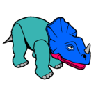 Dibujo Triceratops II pintado por IBAI