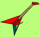 Dibujo Guitarra eléctrica II pintado por ANALINA