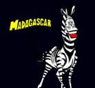 Dibujo Madagascar 2 Marty pintado por gerardo