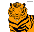 Dibujo Tigre pintado por i