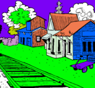 Dibujo Estación de tren pintado por juanro