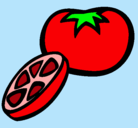 Dibujo Tomate pintado por Natasha