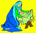 Dibujo Nacimiento del niño Jesús pintado por arianagranetsdc