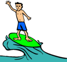 Dibujo Surfista pintado por geronimo