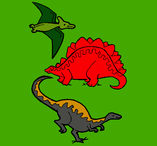 Tres clases de dinosaurios