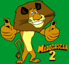 Dibujo Madagascar 2 Alex pintado por ElianAg