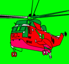 Dibujo Helicóptero al rescate pintado por ABRILPINO