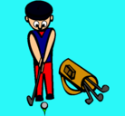 Dibujo Jugador de golf II pintado por ALBERTCAMPOY