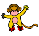 Dibujo Mono pintado por Vivi