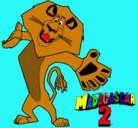 Dibujo Madagascar 2 Alex 2 pintado por barbara