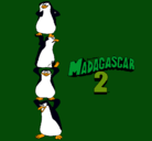 Dibujo Madagascar 2 Pingüinos pintado por kenn