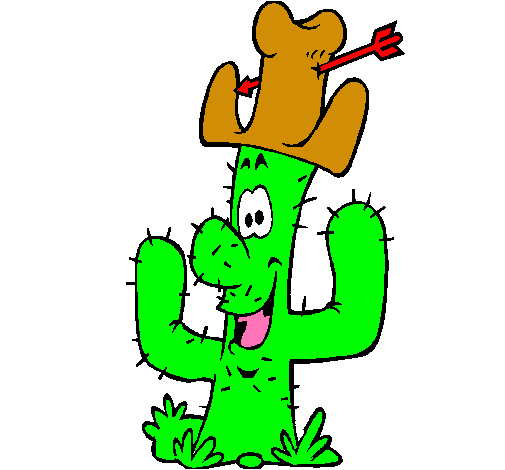 Cactus con sombrero