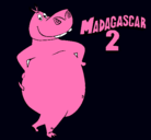 Dibujo Madagascar 2 Gloria pintado por vincenao