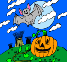 Dibujo Paisaje de Halloween pintado por @NDRE@*