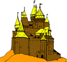 Dibujo Castillo medieval pintado por cristofol