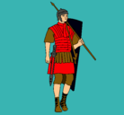 Dibujo Soldado romano pintado por juanyel