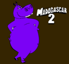 Dibujo Madagascar 2 Gloria pintado por noelfernando