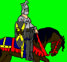 Dibujo Caballero a caballo pintado por victoria