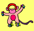 Dibujo Mono pintado por Emilia