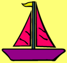 Dibujo Barco velero pintado por anateresa