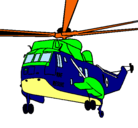 Dibujo Helicóptero al rescate pintado por josec