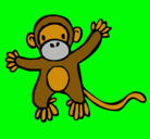Dibujo Mono pintado por fanfy