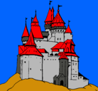 Dibujo Castillo medieval pintado por lorite