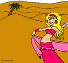 Dibujo Sahara pintado por maria