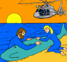 Dibujo Rescate ballena pintado por brian