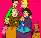 Dibujo Familia pintado por mafer