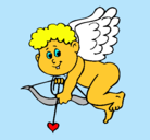 Dibujo Cupido pintado por enelboske