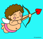 Dibujo Cupido pintado por regina