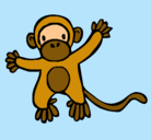 Dibujo Mono pintado por changoloco