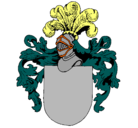 Dibujo Escudo de armas y casco pintado por cesarycristina