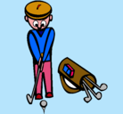 Dibujo Jugador de golf II pintado por rodrigoquevedo