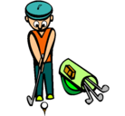Dibujo Jugador de golf II pintado por ARIANA