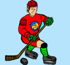 Dibujo Jugador de hockey sobre hielo pintado por nahuelyakin