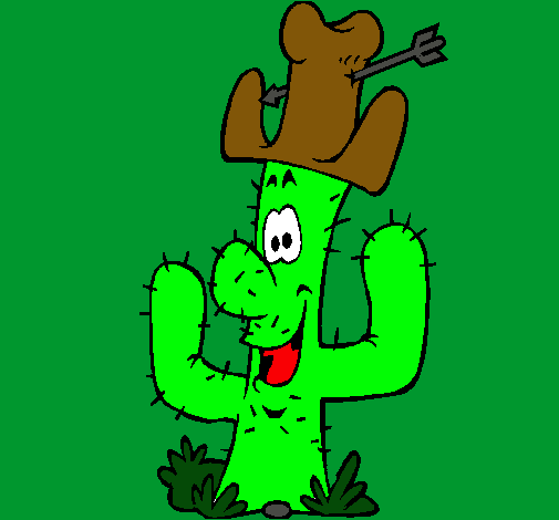 Cactus con sombrero