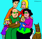 Dibujo Familia pintado por arianna
